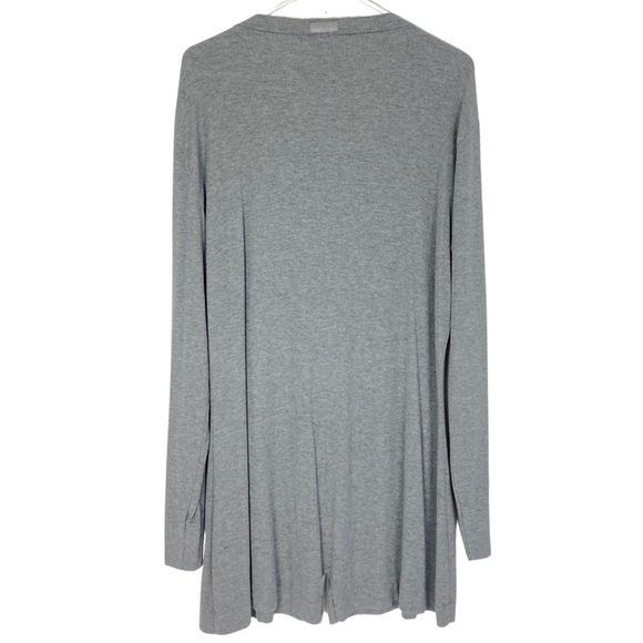 Skims Soft Lounge Button Up Henley Onesie Womens Plus Size 3X Heathered Grey LS - Picture 4 of 16